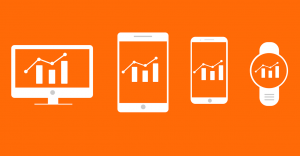 Devices with graphs on them.